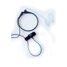 Ларингофонная гарнитура с прозрачным звуководом и кнопкой PTT на палец Power-Time PTE-780